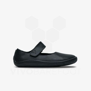 Vivobarefoot Addis Wyn Ayakkabı Çocuk Siyah | TR059FU