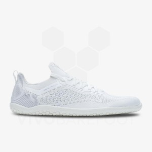 Vivobarefoot Primus Lite Knit Yol Koşu Ayakkabısı Erkek Beyaz | TR388OB