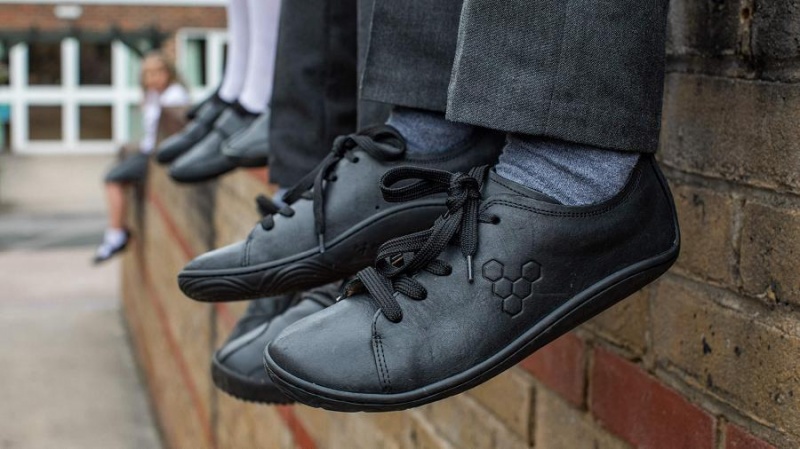 Vivobarefoot Addis School Juniors Ayakkabı Çocuk Siyah | TR060EI