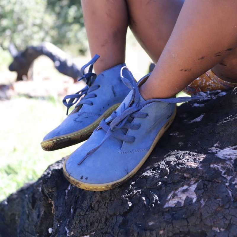 Vivobarefoot Gobi Addis Juniors Ayakkabı Çocuk Indigo | TR009DO