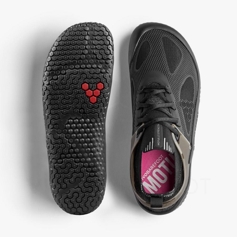 Vivobarefoot Motus Strength Yol Koşu Ayakkabısı Kadın Obsidian | TR227TL