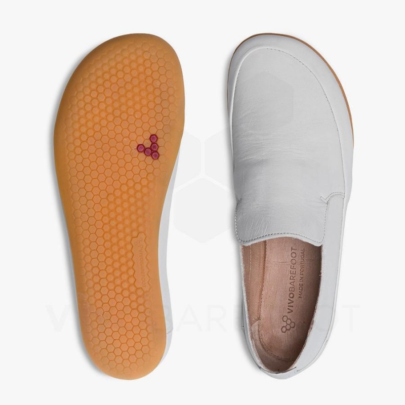 Vivobarefoot Opanka II Lifestyle Ayakkabı Kadın Beyaz | TR151RX