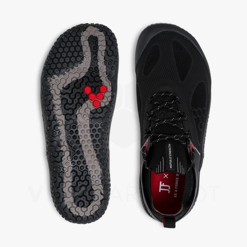 Vivobarefoot PREORDER 'MOTUS STRENGTH JJF' Antrenman Ayakkabısı Kadın Obsidian Koyu Gri | TR177RX