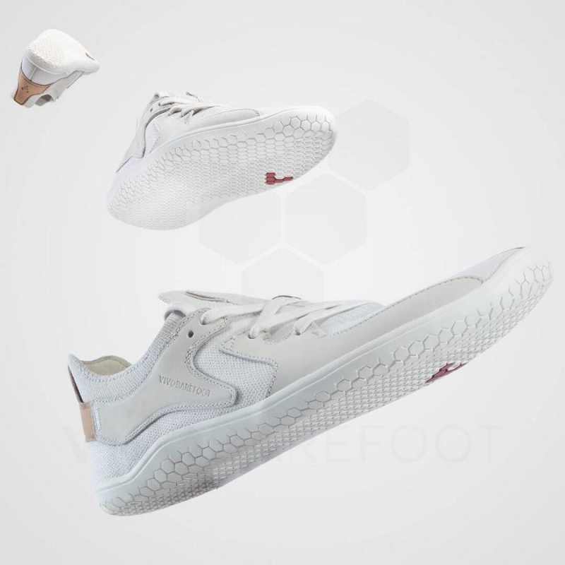 Vivobarefoot Primus Asana Lifestyle Ayakkabı Erkek Beyaz | TR308QC