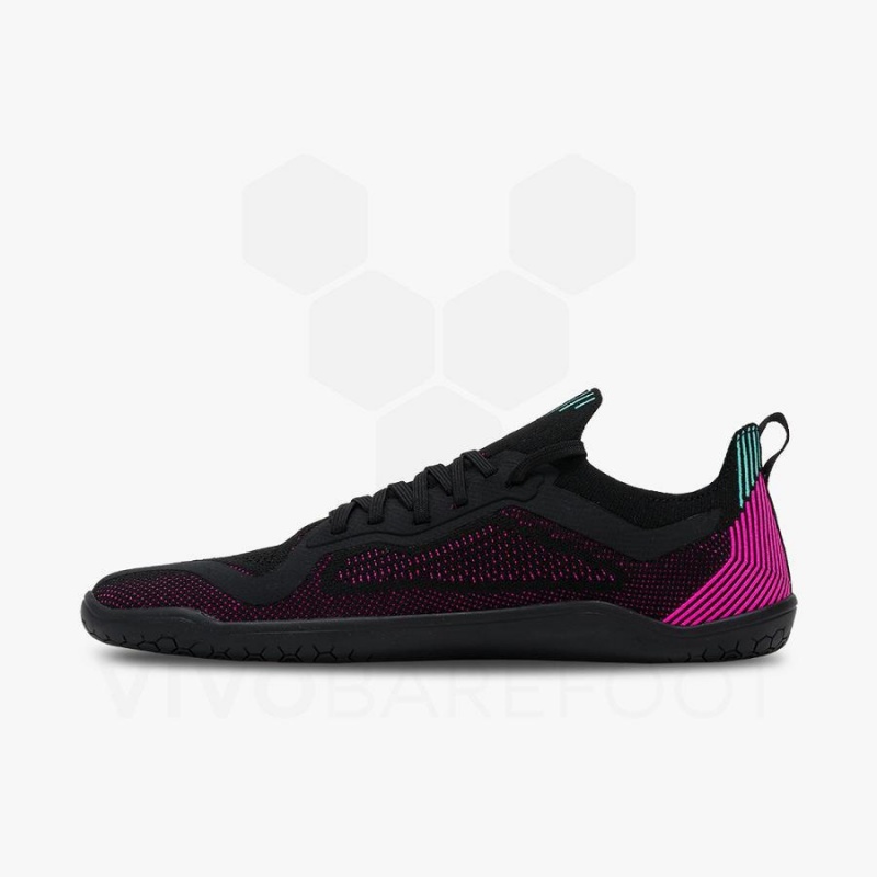 Vivobarefoot Primus Lite Knit Antrenman Ayakkabısı Erkek Obsidian Pembe | TR338MM