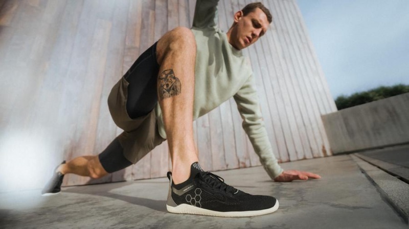 Vivobarefoot Primus Lite Knit Antrenman Ayakkabısı Erkek Obsidian | TR346EI