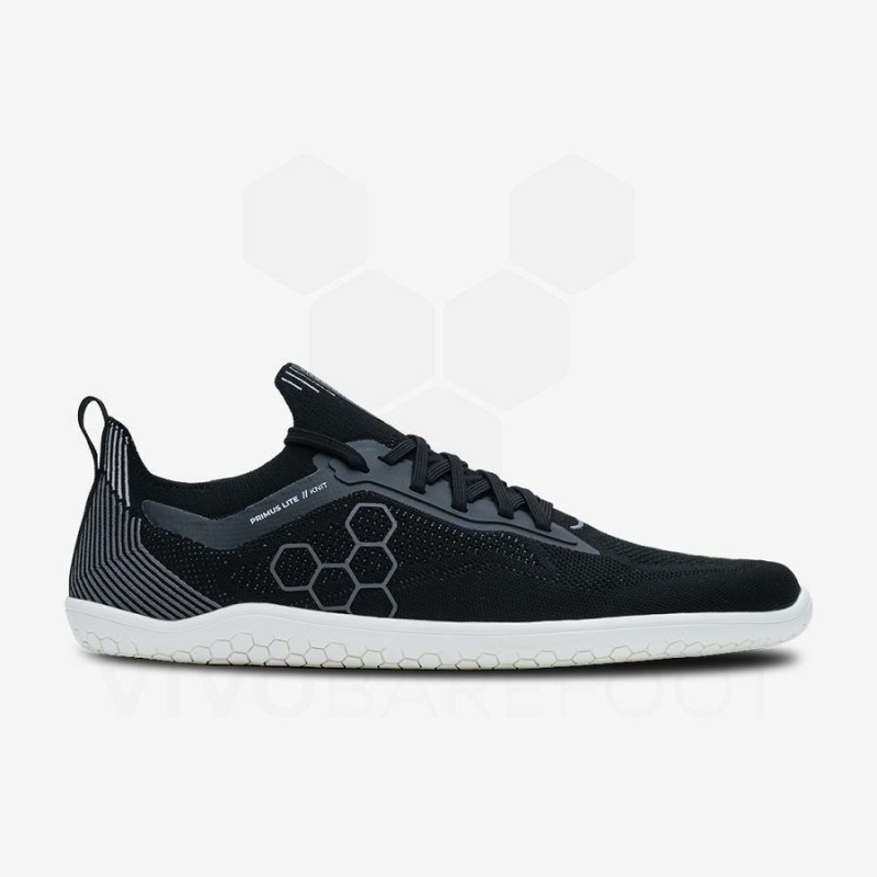 Vivobarefoot Primus Lite Knit Yol Koşu Ayakkabısı Kadın Obsidian | TR217DO