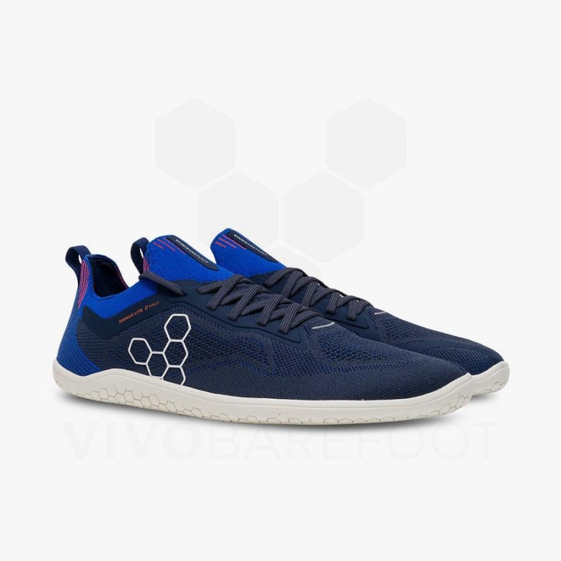 Vivobarefoot Primus Lite Knit Yol Koşu Ayakkabısı Erkek Lacivert | TR389NN