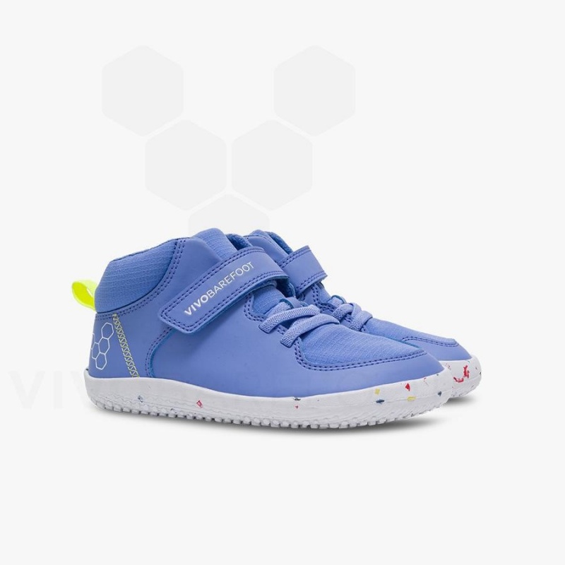 Vivobarefoot Primus Ludo Hi Ayakkabı Çocuk Mavi | TR029JE