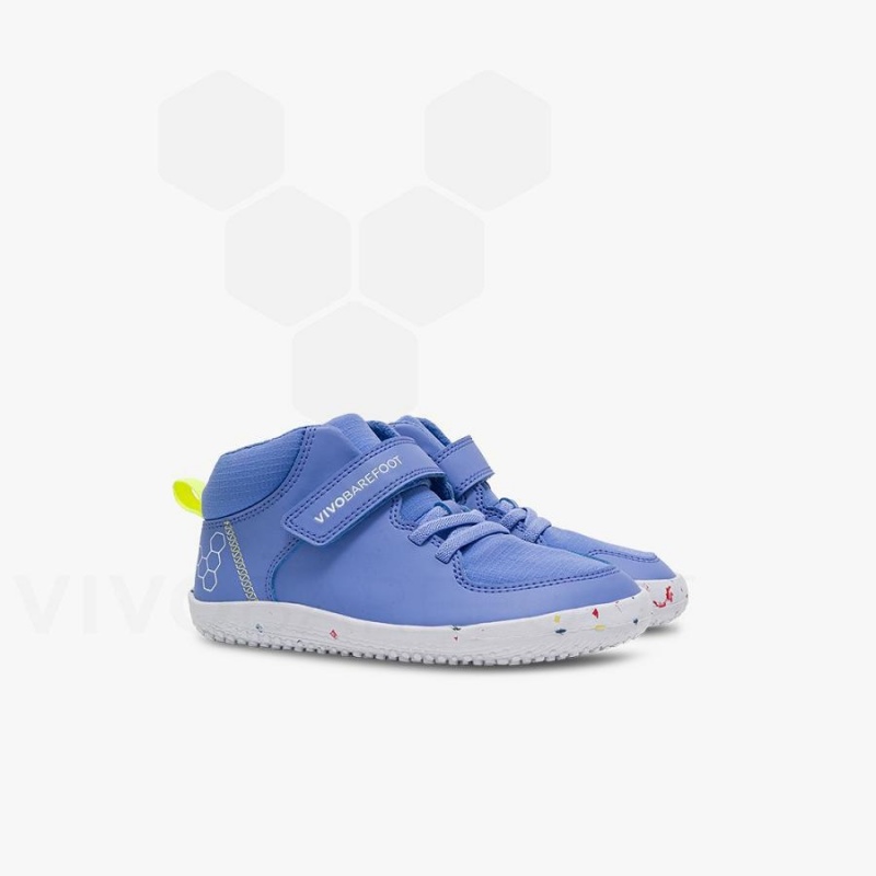 Vivobarefoot Primus Ludo Hi Preschool Ayakkabı Çocuk Mavi | TR031HT