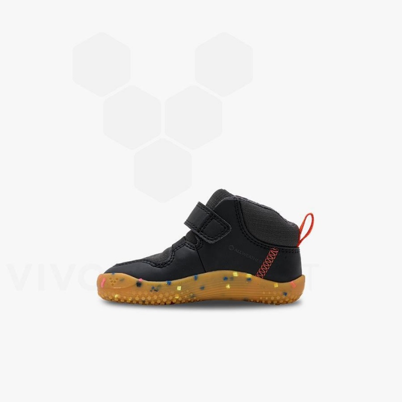 Vivobarefoot Primus Ludo Hi Yürümeye Başlayan Ayakkabı Çocuk Obsidian | TR034EI