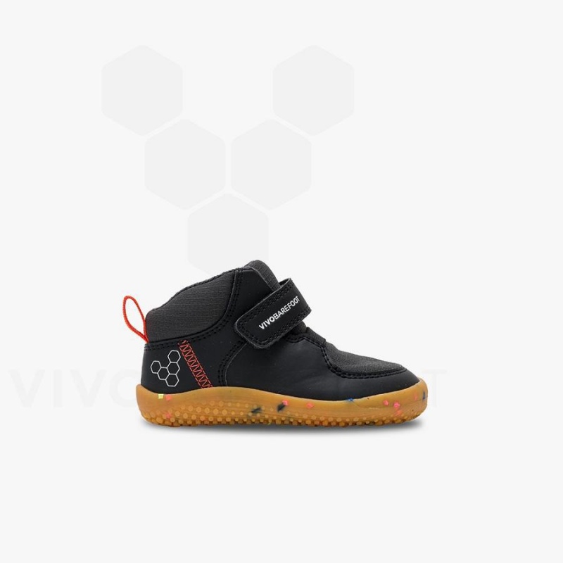 Vivobarefoot Primus Ludo Hi Yürümeye Başlayan Ayakkabı Çocuk Obsidian | TR034EI