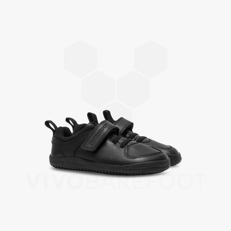 Vivobarefoot Primus Ludo School Preschool Ayakkabı Çocuk Obsidian | TR064AS