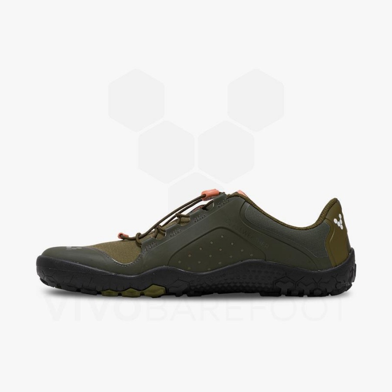 Vivobarefoot Primus Yürüyüş III All Weather FG Antrenman Ayakkabısı Erkek Koyu Zeytin Yeşili | TR323BA