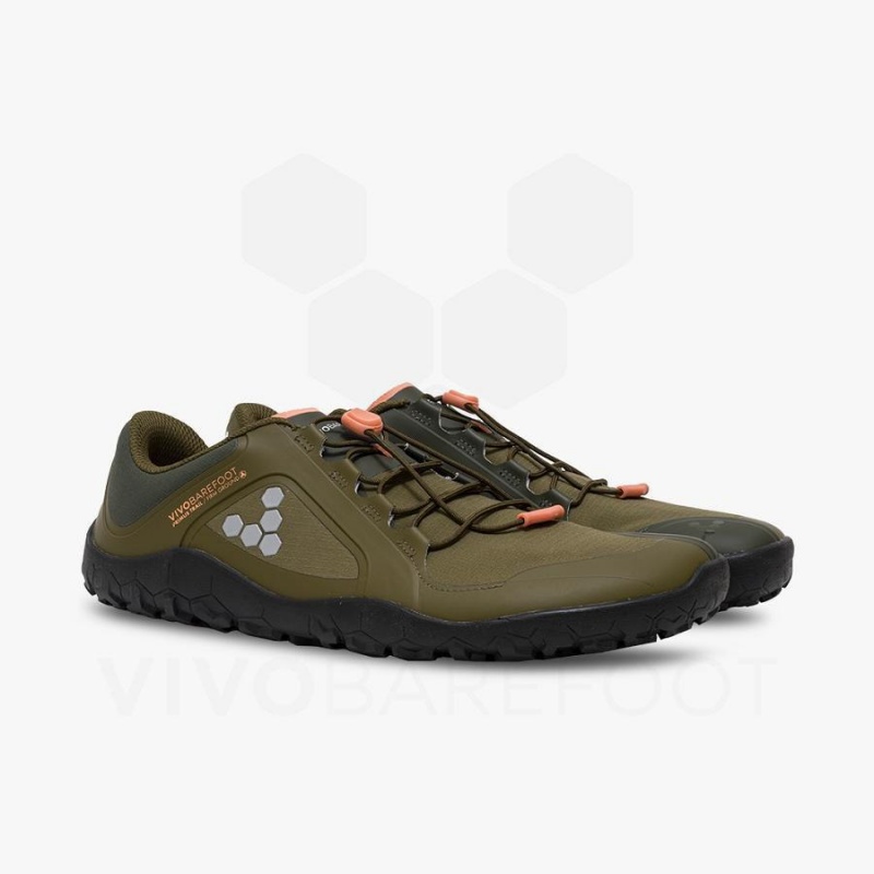 Vivobarefoot Primus Yürüyüş III All Weather FG Antrenman Ayakkabısı Erkek Koyu Zeytin Yeşili | TR323BA