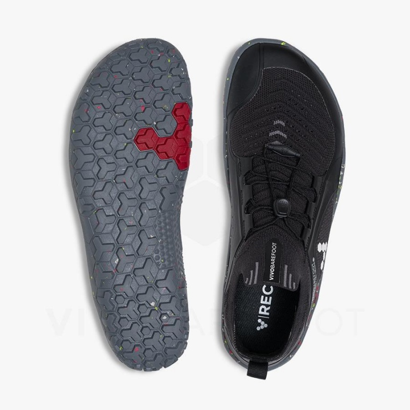 Vivobarefoot Primus Yürüyüş Knit FG Antrenman Ayakkabısı Erkek Obsidian Gri | TR333RX