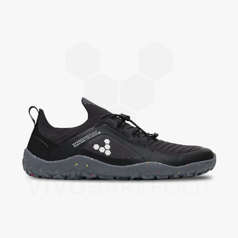 Vivobarefoot Primus Yürüyüş Knit FG Antrenman Ayakkabısı Erkek Obsidian Gri | TR333RX