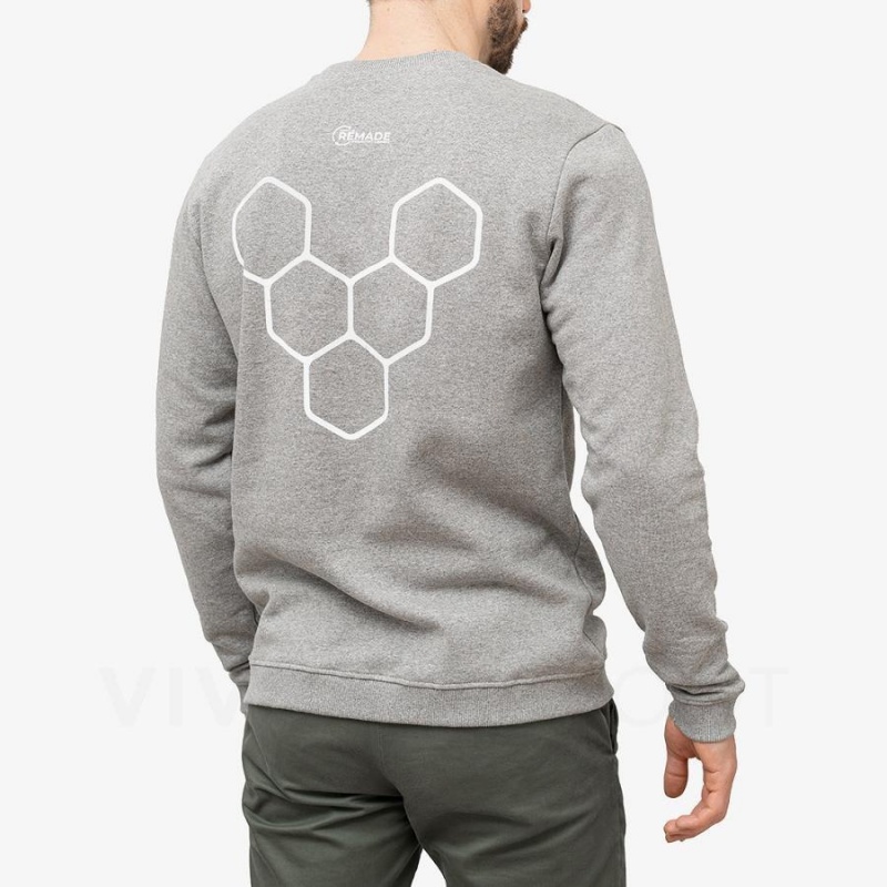 Vivobarefoot Rapanui Sweatshirt Erkek Gri | TR272AS