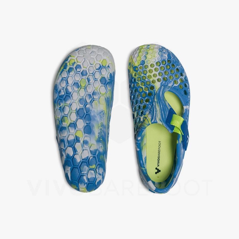 Vivobarefoot Ultra Bloom Sandalet Çocuk Mavi Açık Turkuaz | TR004IR